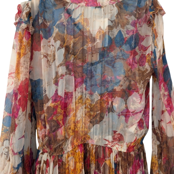 NWT Sundance Silk Trieste Romance Floral Boho Midi Dress Medium - Picture 15 of 16